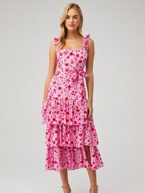 Likely Pink Charlotte Floral Dress | size 4